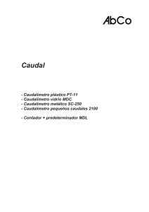 Catalogo caudal - Abad Controls, sl