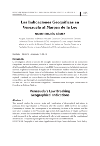 Las Indicaciones Geográficas en Venezuela al Margen