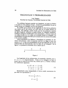 TRIÁNGULOS Y PROBABILIDADES