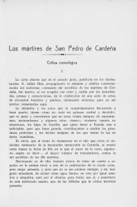 Los mártires de San Pedro de Cardeña