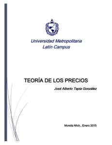 teoría de los precios - Universidad Metropolitana Latin Campus