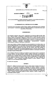 Decreto 3961 - Presidencia de la República de Colombia