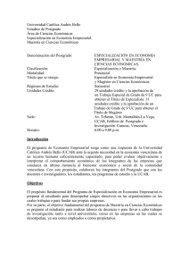 Ciencias Económicas - Universidad Católica Andrés Bello
