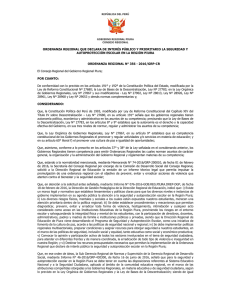 ordenanza n° 356 - 2016 - declara interes regional autoproteccion
