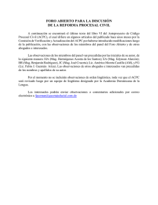 foro abierto para la discusión de la reforma