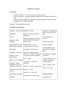Español IV- Examen 2 Gramática: • Imperativo (MG, p. 167