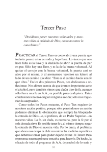 Doce Pasos - Tercer Paso - (pp. 32-38)