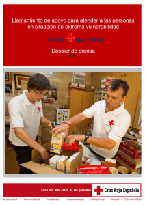 Ahora que nunca - Sala de Prensa – Cruz Roja Española