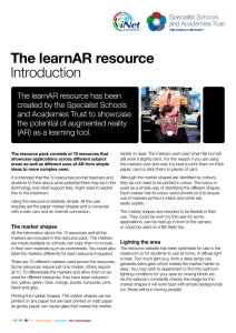 The learnAR resource Introduction