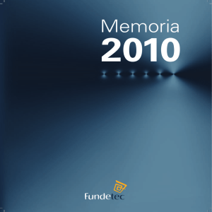 Memoria Fundetec 2010