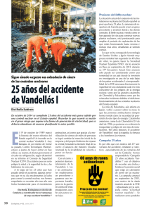 25 años del accidente de Vandellós I