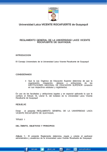 22Reglamento General UL -010 - Universidad Laica Vicente