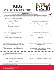 mealtime conversation cards - Extension Store
