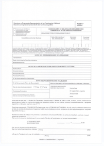 Model 1. Comunicación de celebración de elecciones (BILINGÜE)