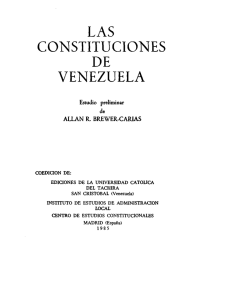 LAS CONSTITUCIONES DE VENEZUELA