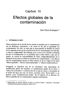 Efectos globales de la contaminación atmosférica