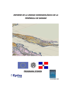 informe de la unidad hidrogeológica de la península de samaná