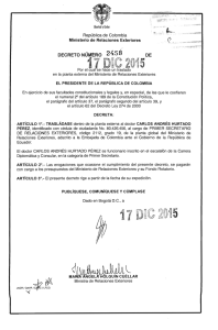decreto 2458 del 17 de diciembre de 2015