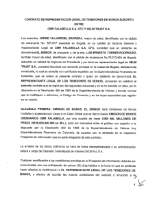 contrato de representacion legal de tenedores de