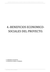 4.‐beneficios economico‐ sociales del proyecto.