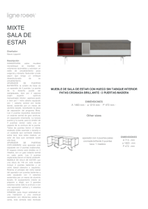 mueble de sala de estar con hueco sin tabique interior