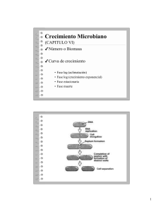 Crecimiento microbiano (Capítulo 6)