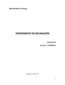 EXPERIMENTO DE INCLINACIÓN
