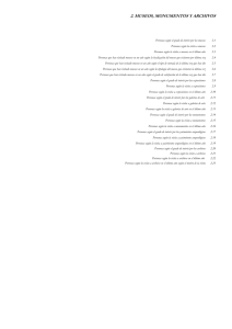 Gráficos del Capítulo 2. Museos, monumentos y archivos