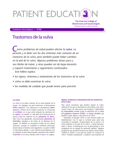 Patient Education Pamphlet, SP088, Trastornos de la vulva