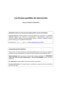 Las formas posibles de interacción - E