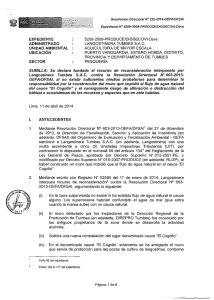 SUM/LLA: Se declara fundado el recurso de