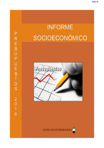 informe socioeconómico - Gobierno de Extremadura