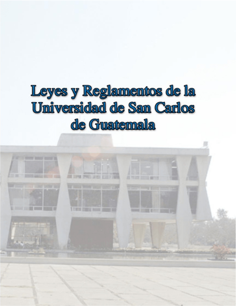 Ley Orgánica de la Universidad de San Carlos de Guatemala