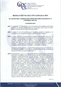 Consejo de Participación Ciudadana y Control Social Ecuador