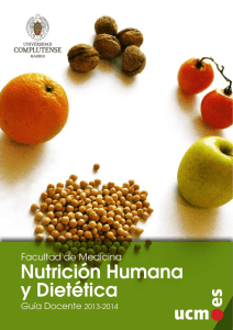 Nutrición Humana y Dietética - Facultad de Medicina