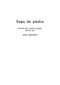 Sopa de piedra - Joan Salvador