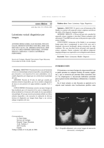 Leiomioma vesical: diagnóstico por imagen.