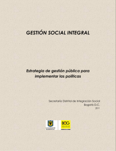 gestión social integral - Secretaria Distrital de Integración Social