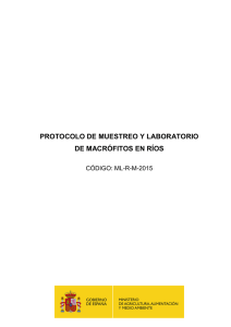 protocolo de muestreo y laboratorio de macrófitos en ríos