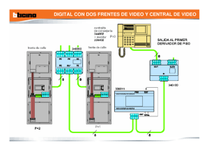 digital con dos frentes de video y central de video