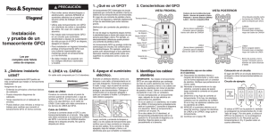 Instalación y prueba de un tomacorriente GFCI