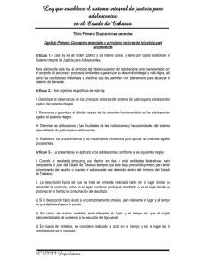 Ley que establece el sistema integral de justicia para adolescentes