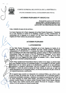 Acuerdo Plenario Extraordinario N° 3 - 2012