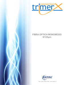 FIBRA OPTICA MONOMODO 9/125µm