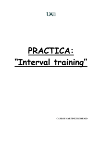 Interval training - Asociación Atlética Moratalaz