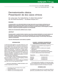 Dermatomiositis clásica. Presentación de dos
