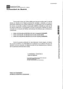 Comunidad de Madrid Transcurrido ei plazo de 10 días hábiles para