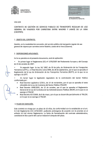 Contrato de gestión de servicio público de transporte regular de uso