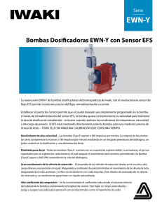 Bombas Dosificadoras EWN-Y con Sensor EFS