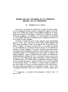 ritmo de. los ataques en el periodo inicial de la epilepsia